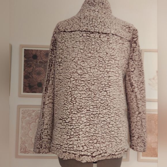 ⭐️3/$30-Sherpa pullover jacket, small medium, purple - Picture 6 of 12